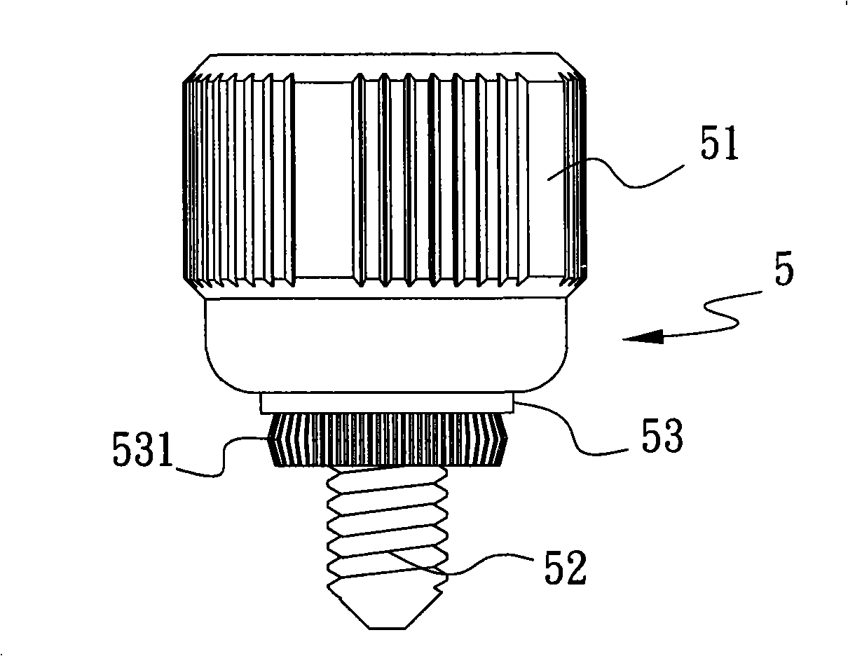 Packaging method for combining screw to printed circuit board