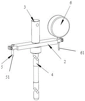 Measurement tool and measurement method of verticality of deep hole of tube plate