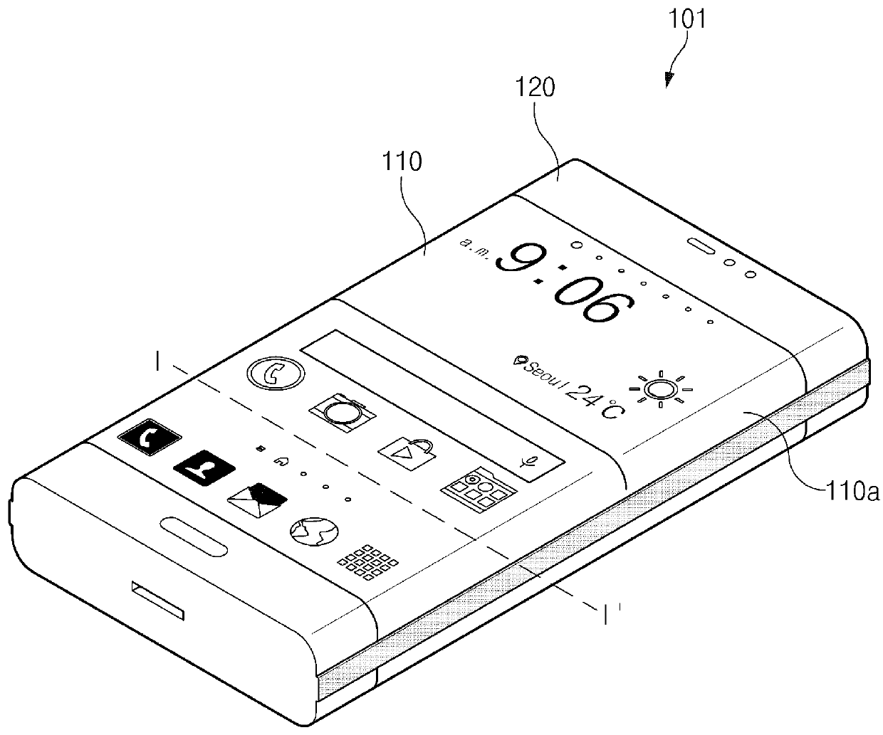 Electronic device with screen