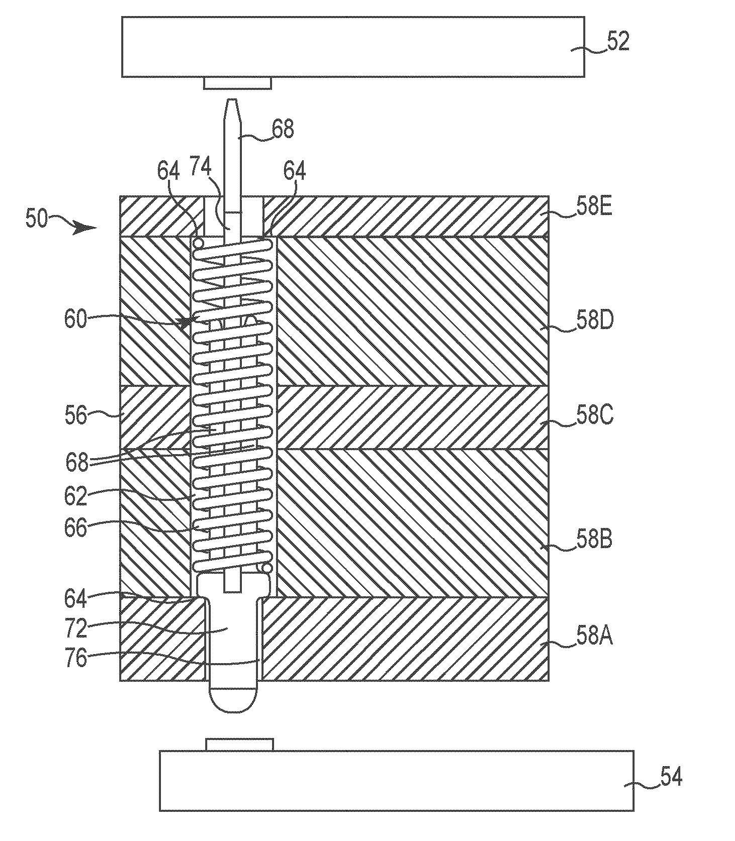 Selective metalization of electrical connector or socket housing