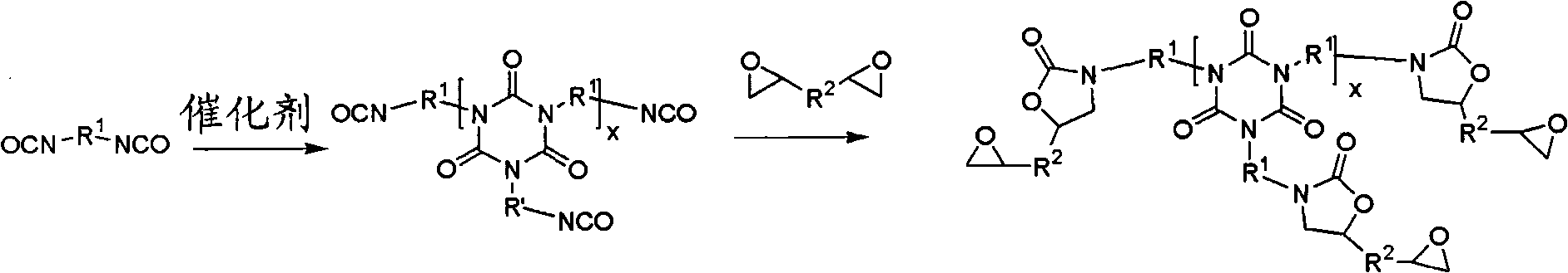 Epoxy resin composition containing isocyanurates for use in electrical laminates