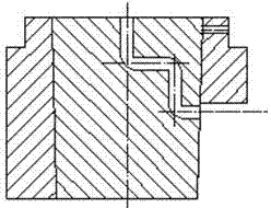 Warm extrusion method and mould for continuous equal-square channel with pre-stress structure