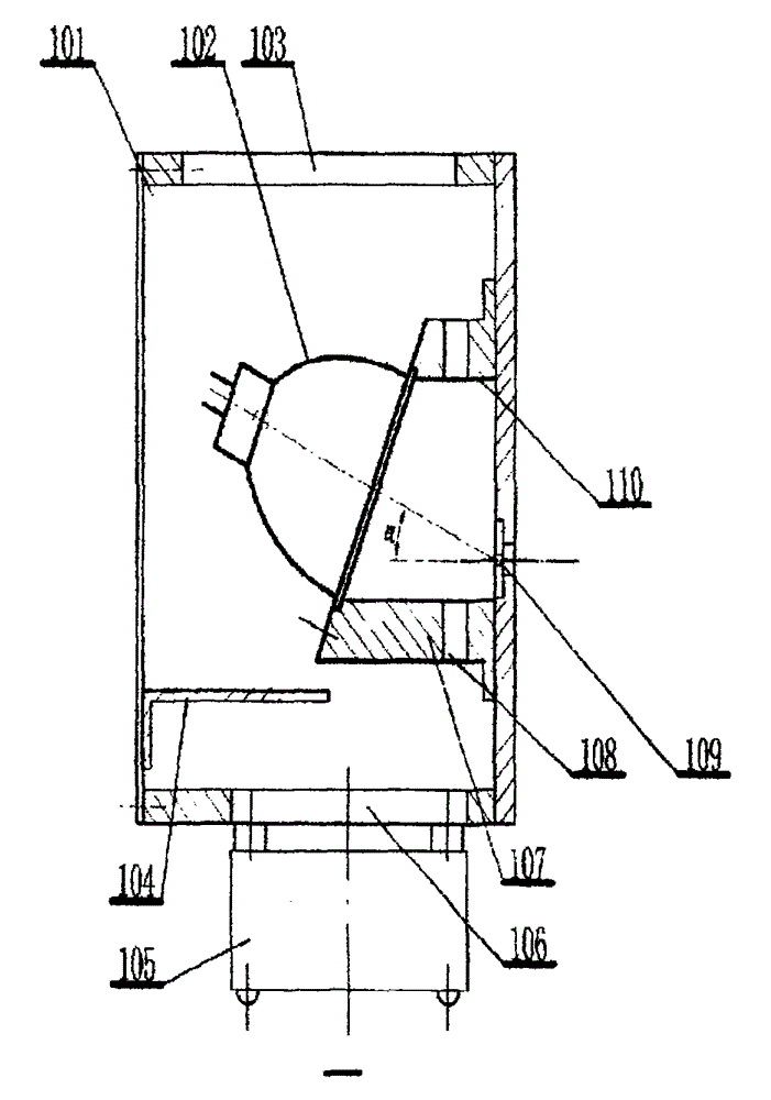 Constant light source device of high-brightness projector