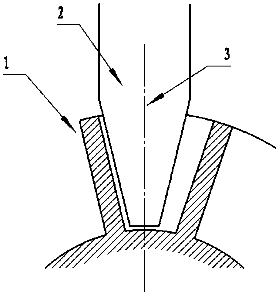 Method for processing integral impeller by using four-axis numerical-control milling machine