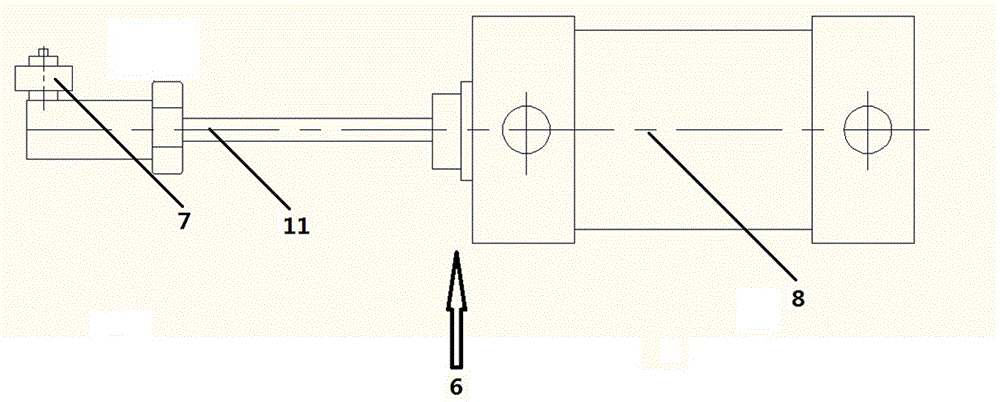 Axial locking device applied to processing course of engine crankshaft