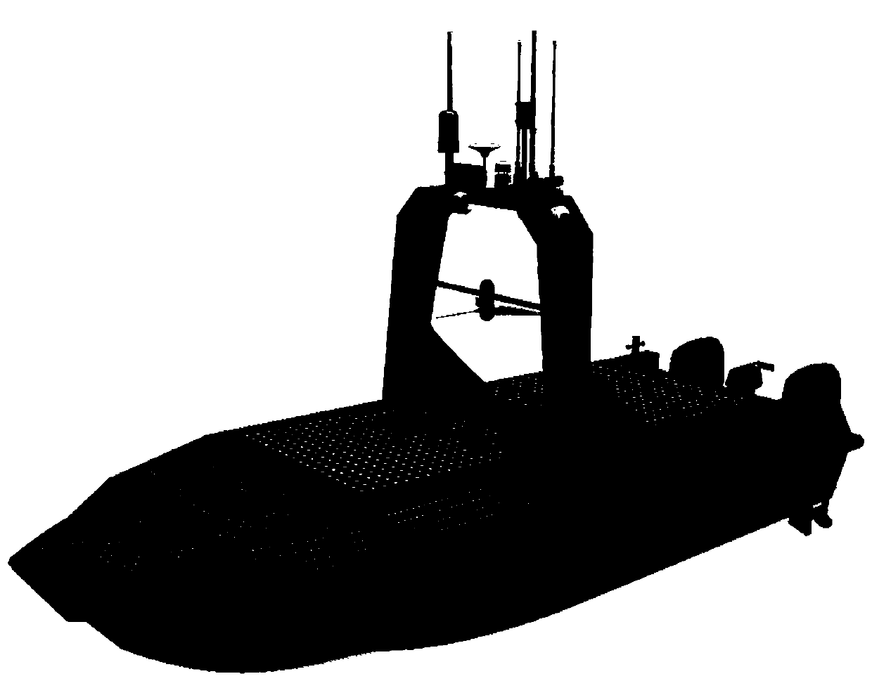 Composite energy source driving system for unmanned surface vehicle