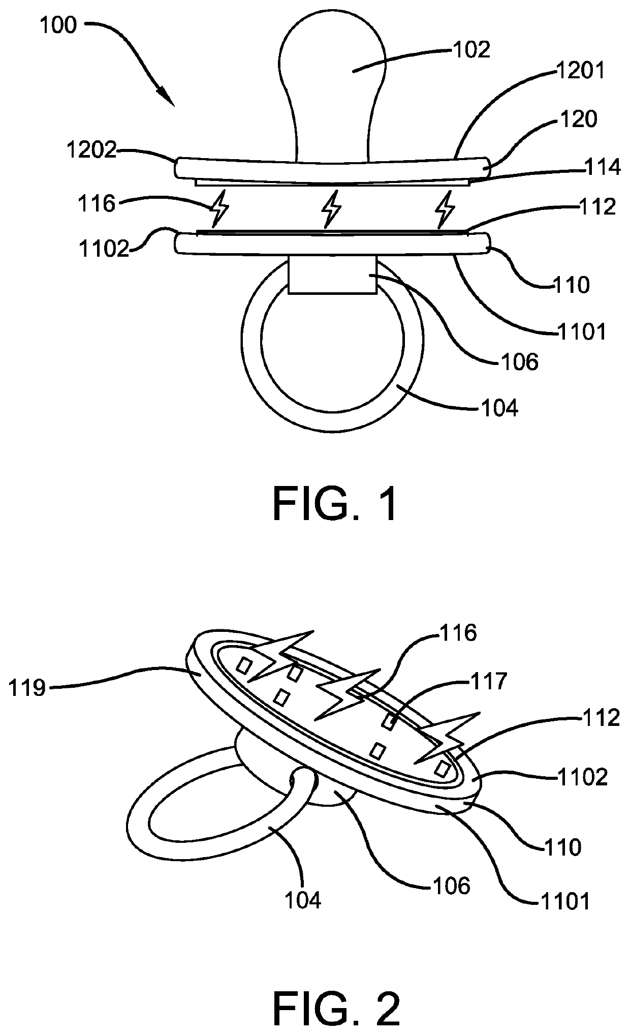 Magnetic Pacifier with Tracking Device