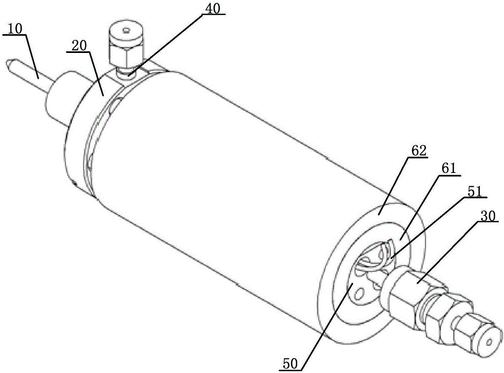 Transmission line and chromatography-mass spectrometry system