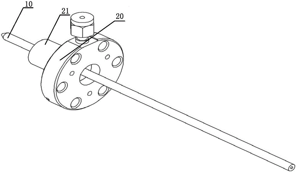 Transmission line and chromatography-mass spectrometry system