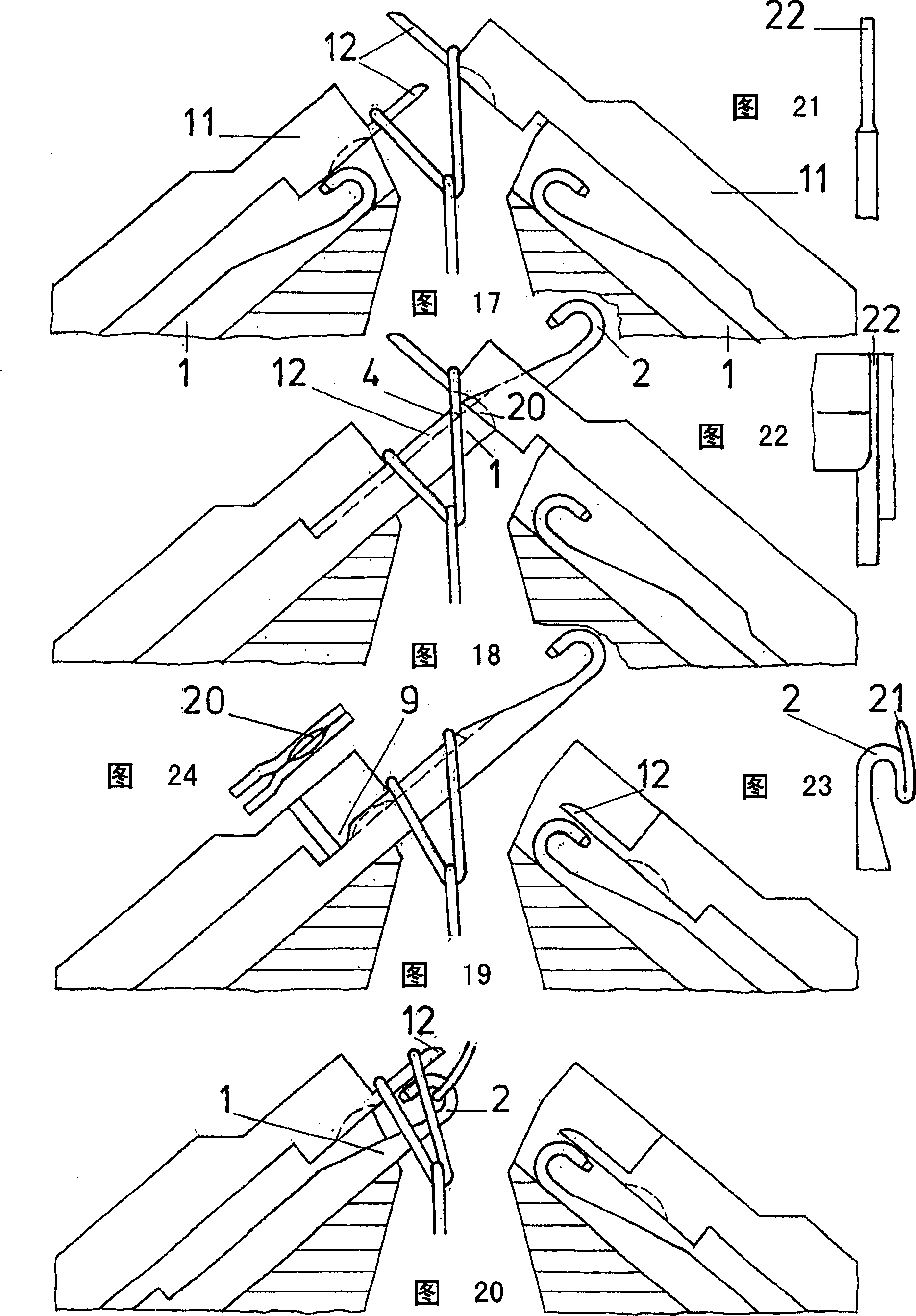 Coiling device for coiling for knitting machine