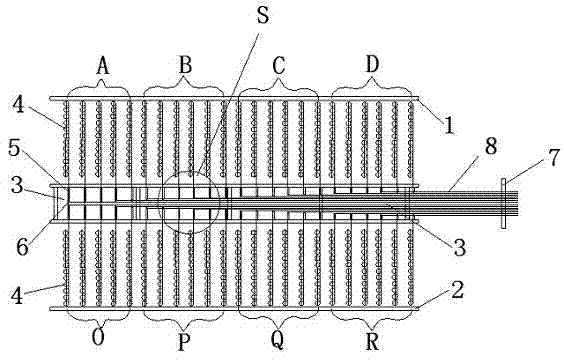 Output yarn traction method of yarns for carpet production and special creel
