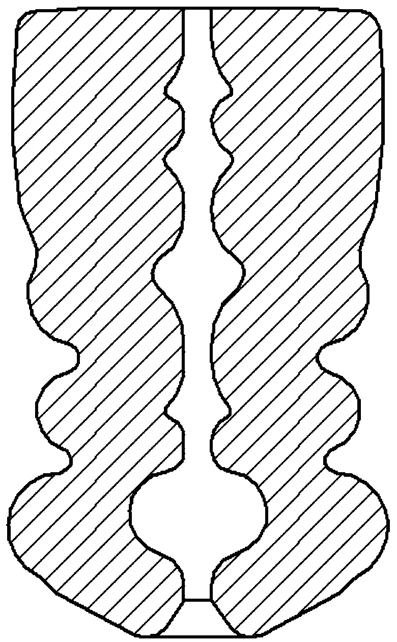 Laminating buffer stop block and preparation method thereof