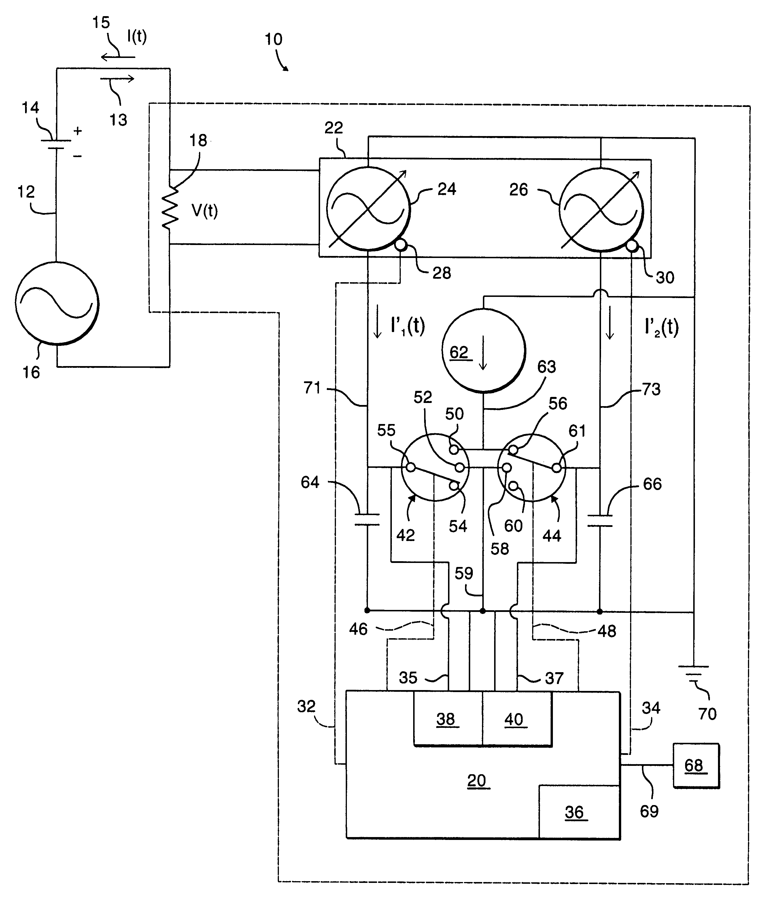 Method and apparatus for measuring the state-of-charge of a battery
