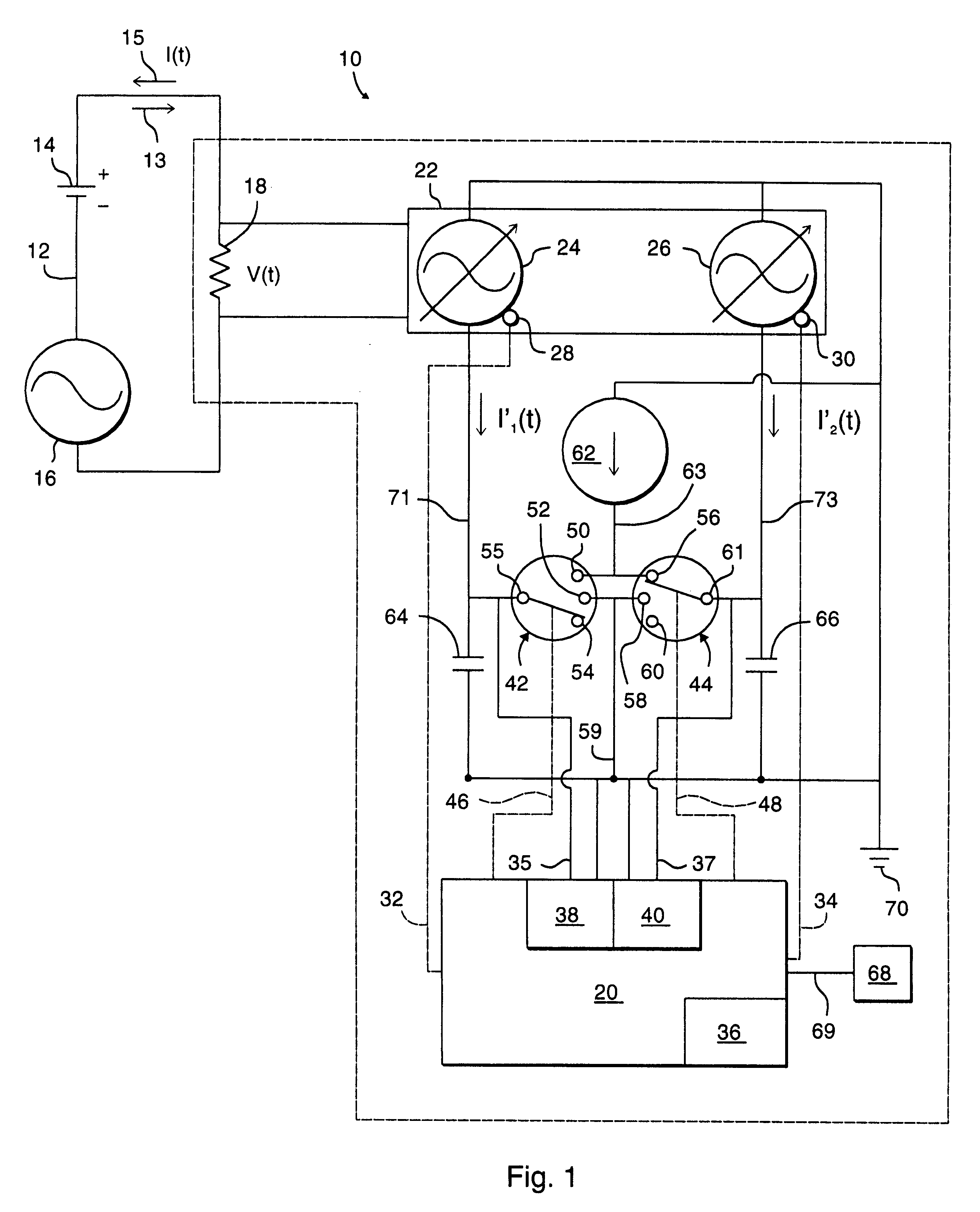 Method and apparatus for measuring the state-of-charge of a battery