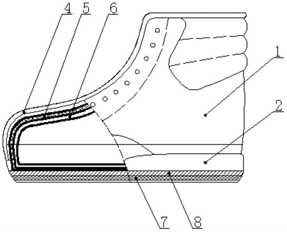 Sand prevention work shoe