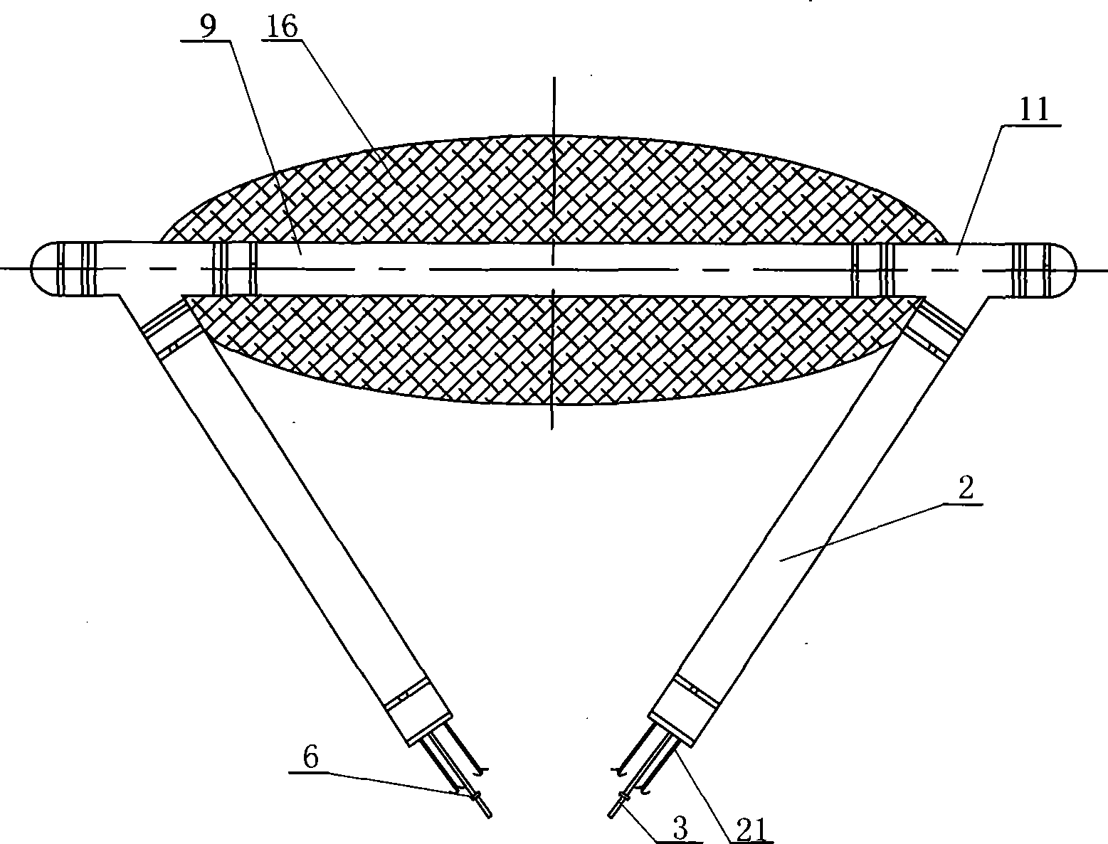 Multi-layer cavity type inflating expansion protection mechanism