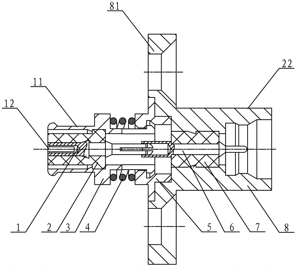 Radio-frequency adaptor of floating structure