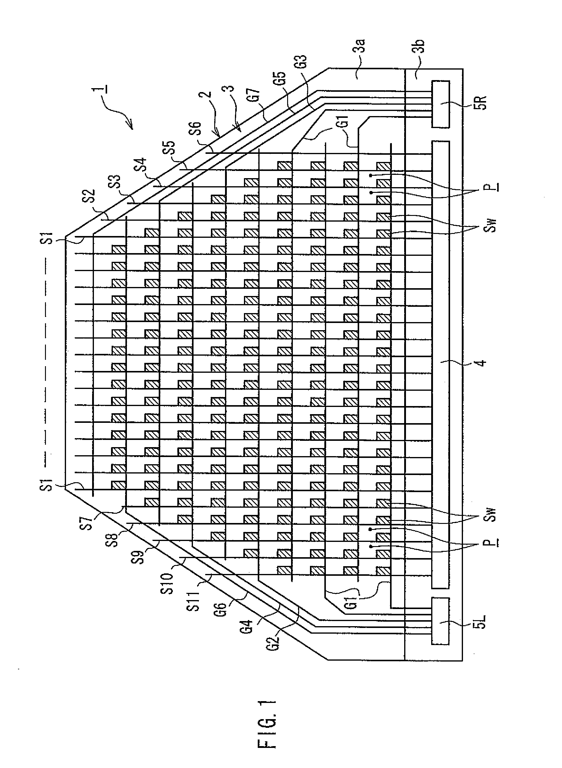 Active matrix substrate, display panel and display device