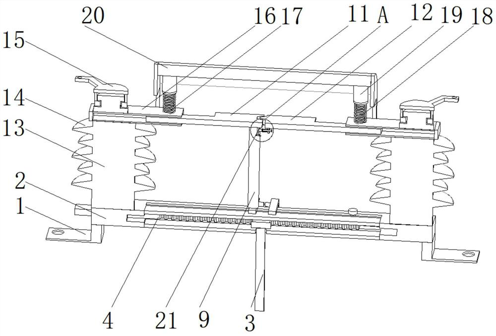 Single-grounding high-voltage isolation switch of power system