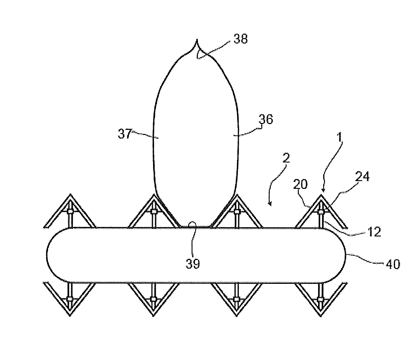 Method for filling bags with granules