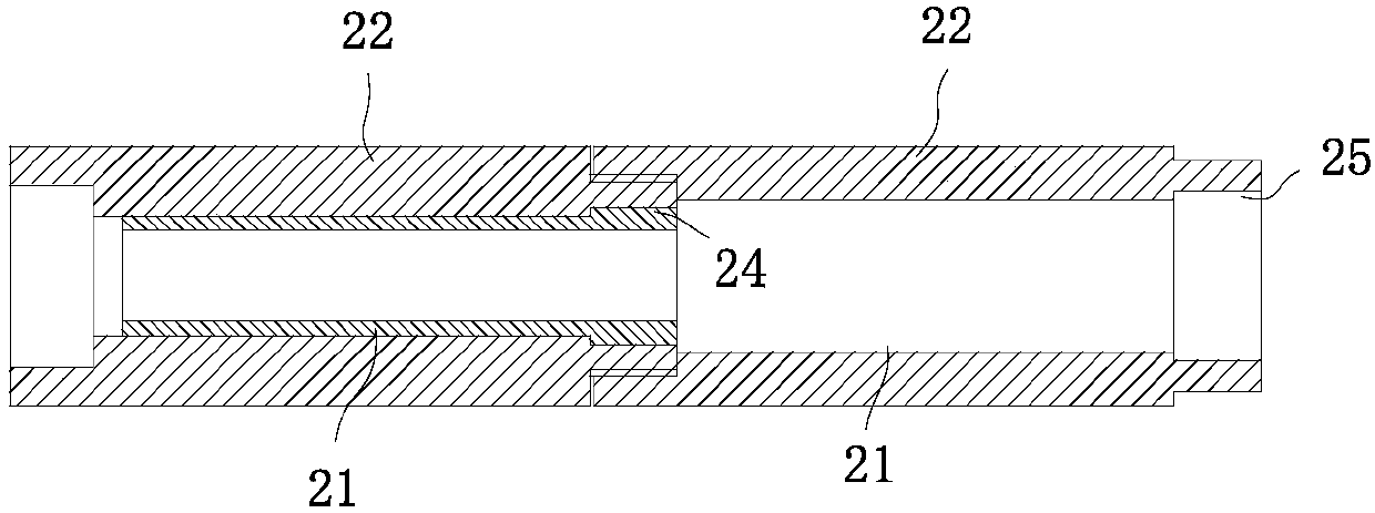 A carbon fiber cable anchorage anchorage connection structure