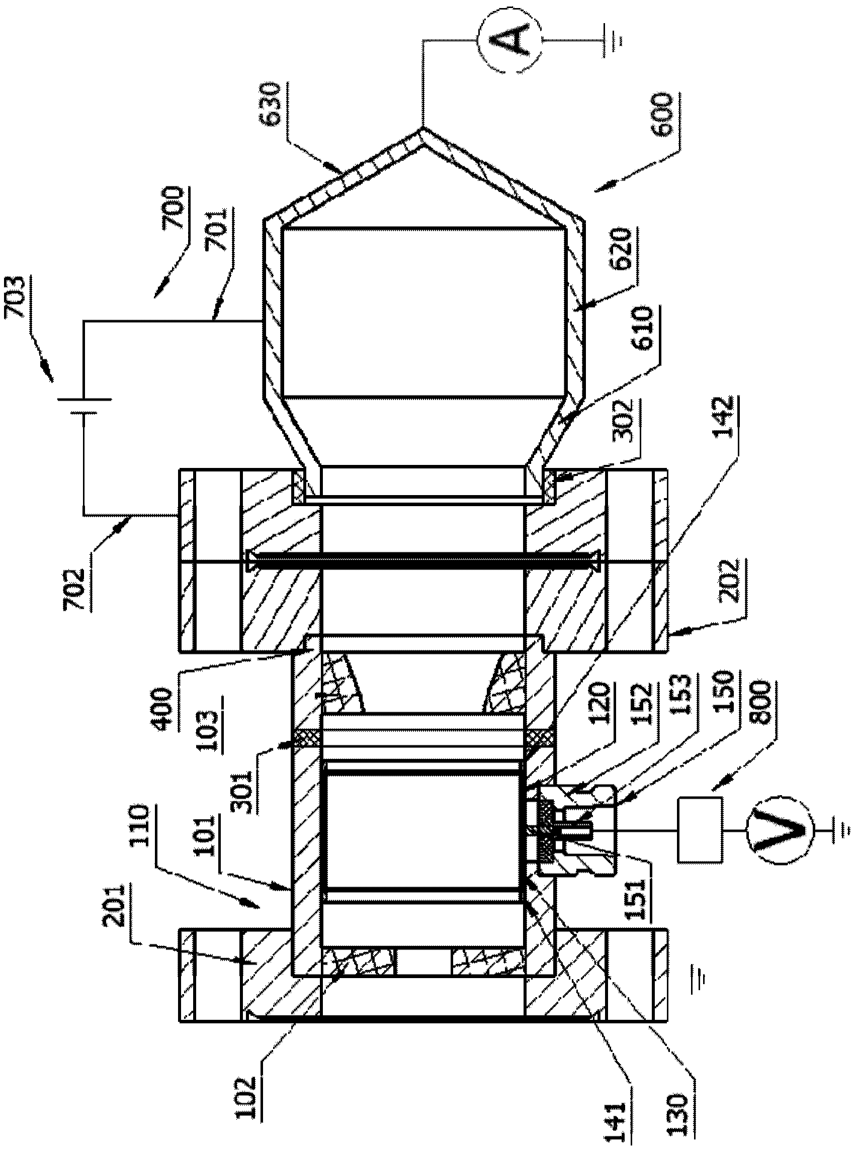 Electronic beam axial velocity measurement system