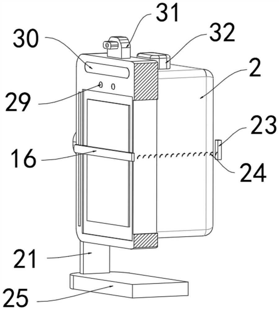 Intelligent face recognition device with temperature sensing function