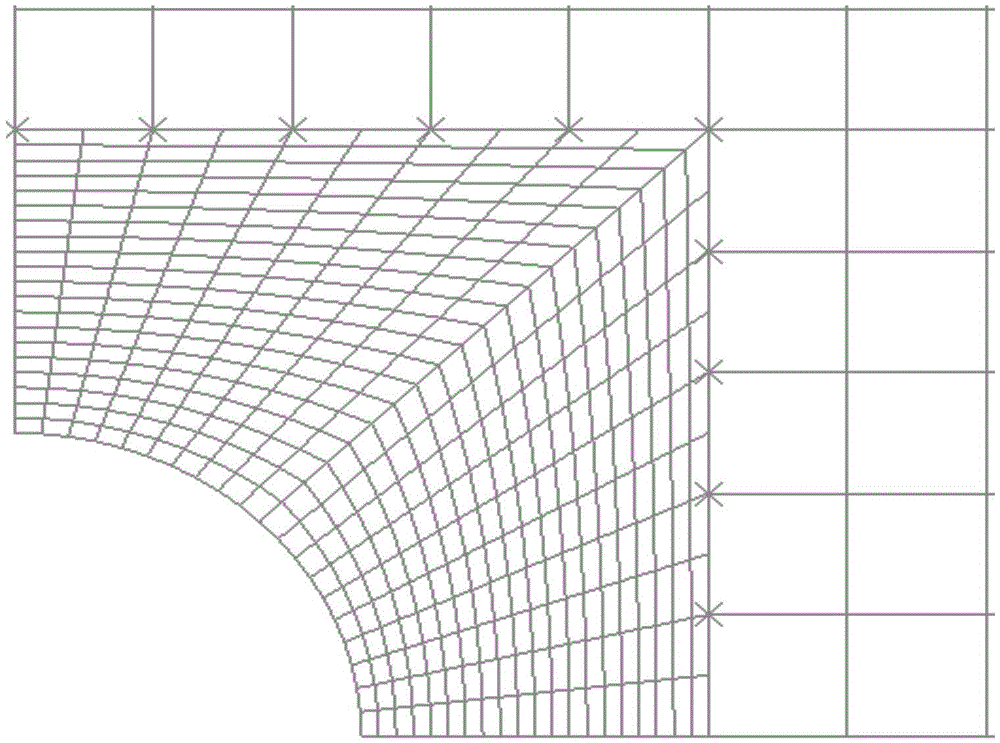 Self-adaptive two-dimensional finite element sparse and dense grid interface transition method