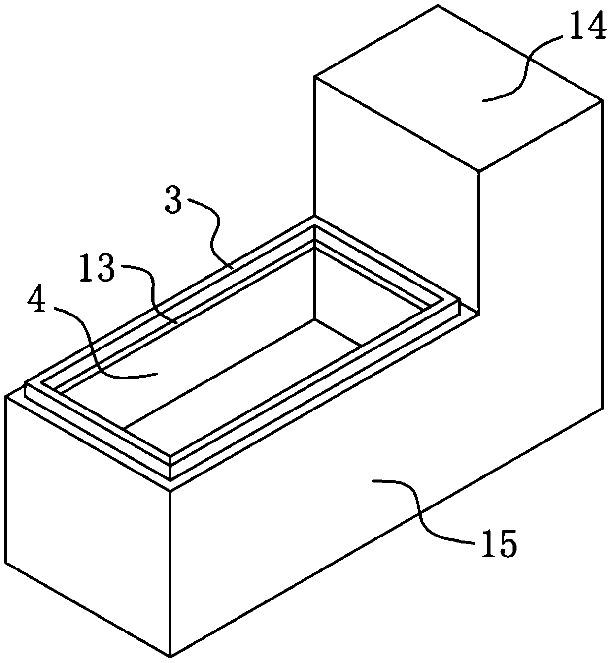 Floating dock for locally repairing ship bottom