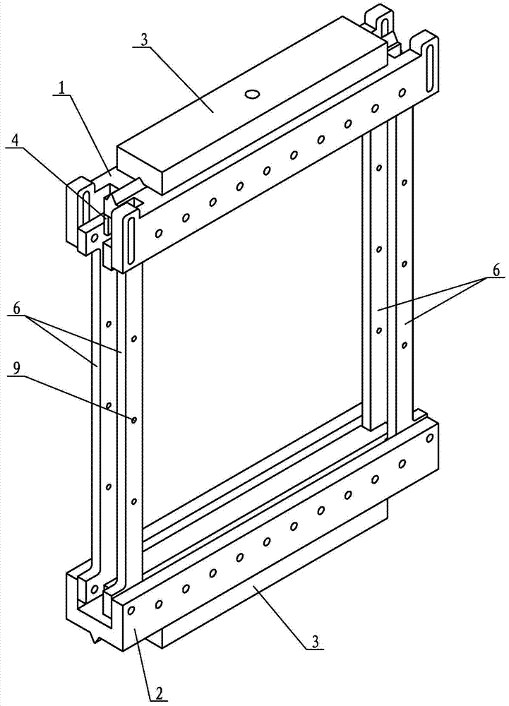 An assembly fixture for lateral pressure test of sandwich structural panels