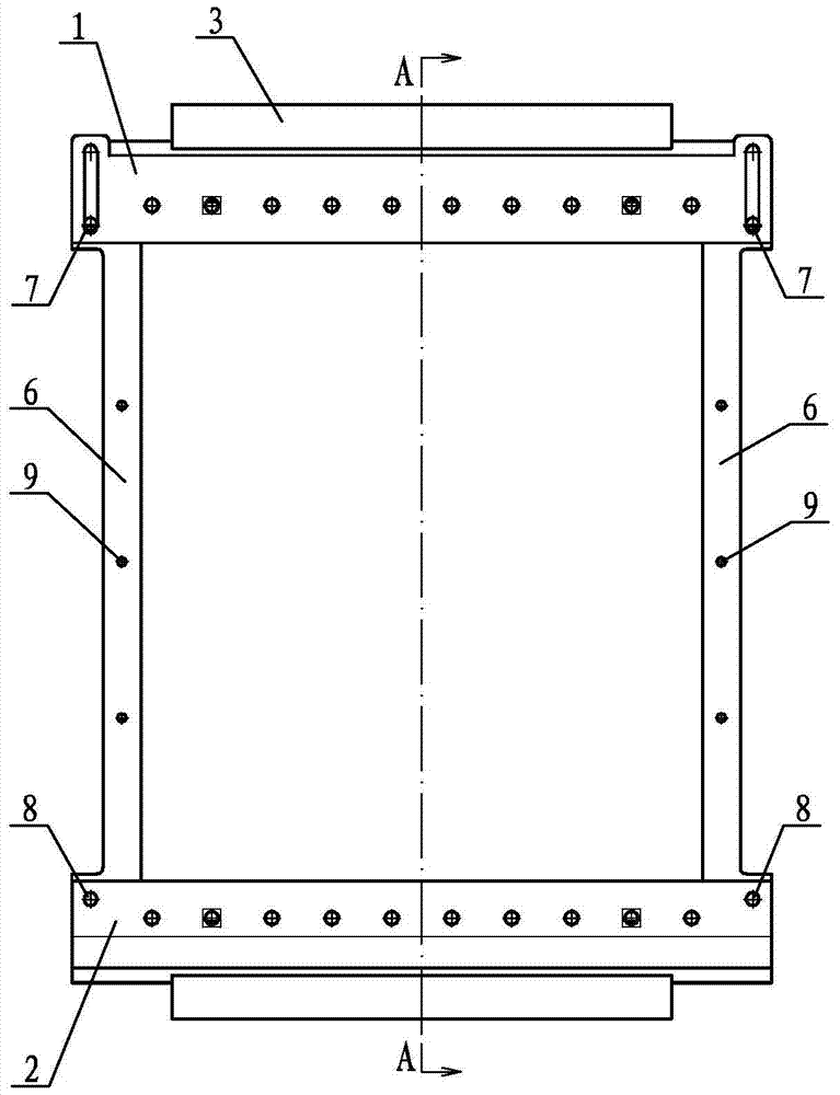 An assembly fixture for lateral pressure test of sandwich structural panels