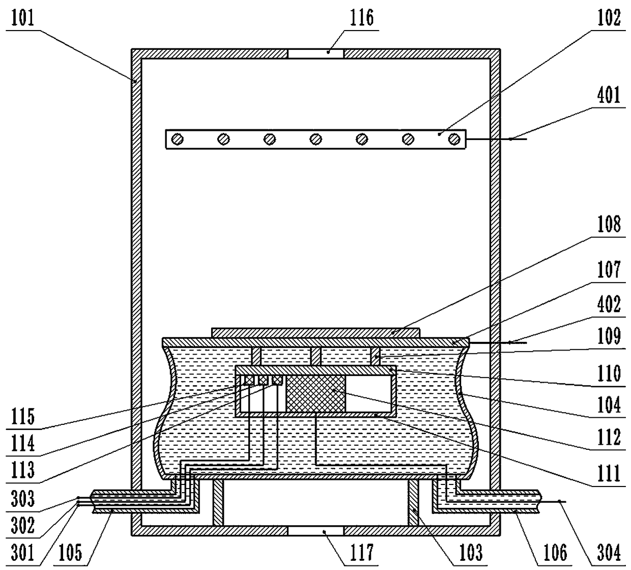 Manufacturing device and method of diamond film