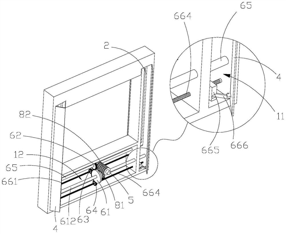 Based on the window frame and intelligent aluminum alloy window that can be rotated out of the multifunctional movable rod in both directions