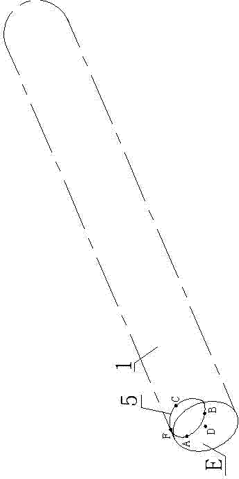 Method for positioning intersecting mouth space of pipe truss secondary rod