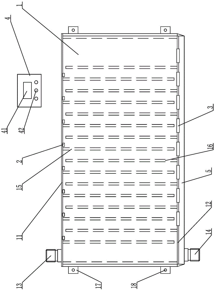 A bathroom heating device with adjustable outlet water temperature