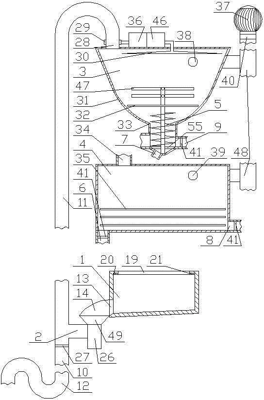 Domestic rubbish treatment system