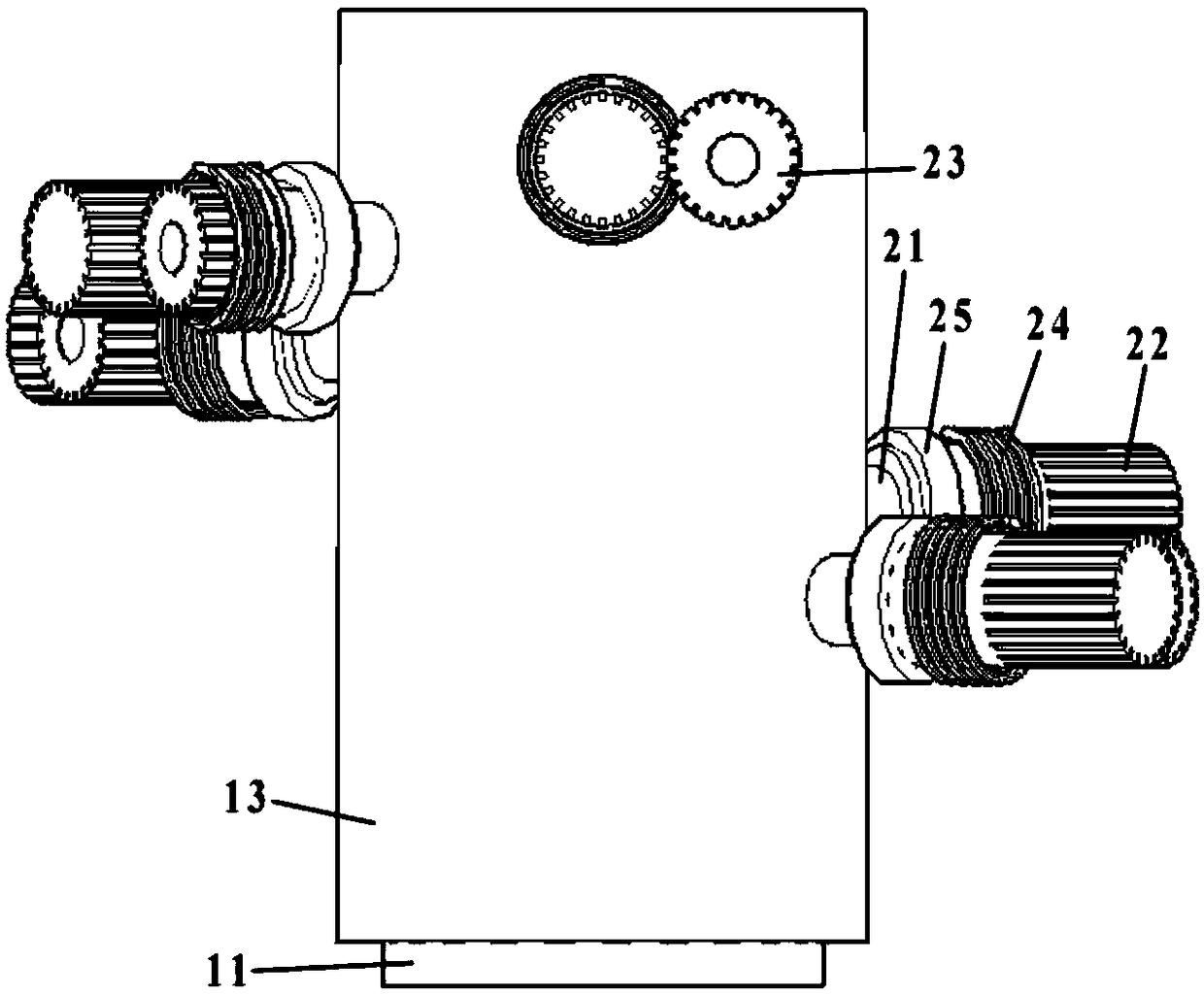 A cinnabar handicraft processing device with stepwise distribution of multi-drill bits