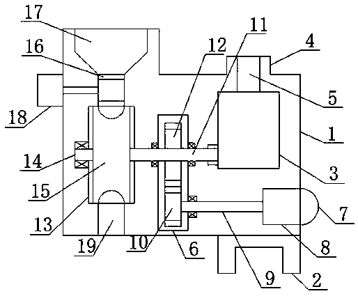 Synchronous material adding device of solid additive and liquid additive