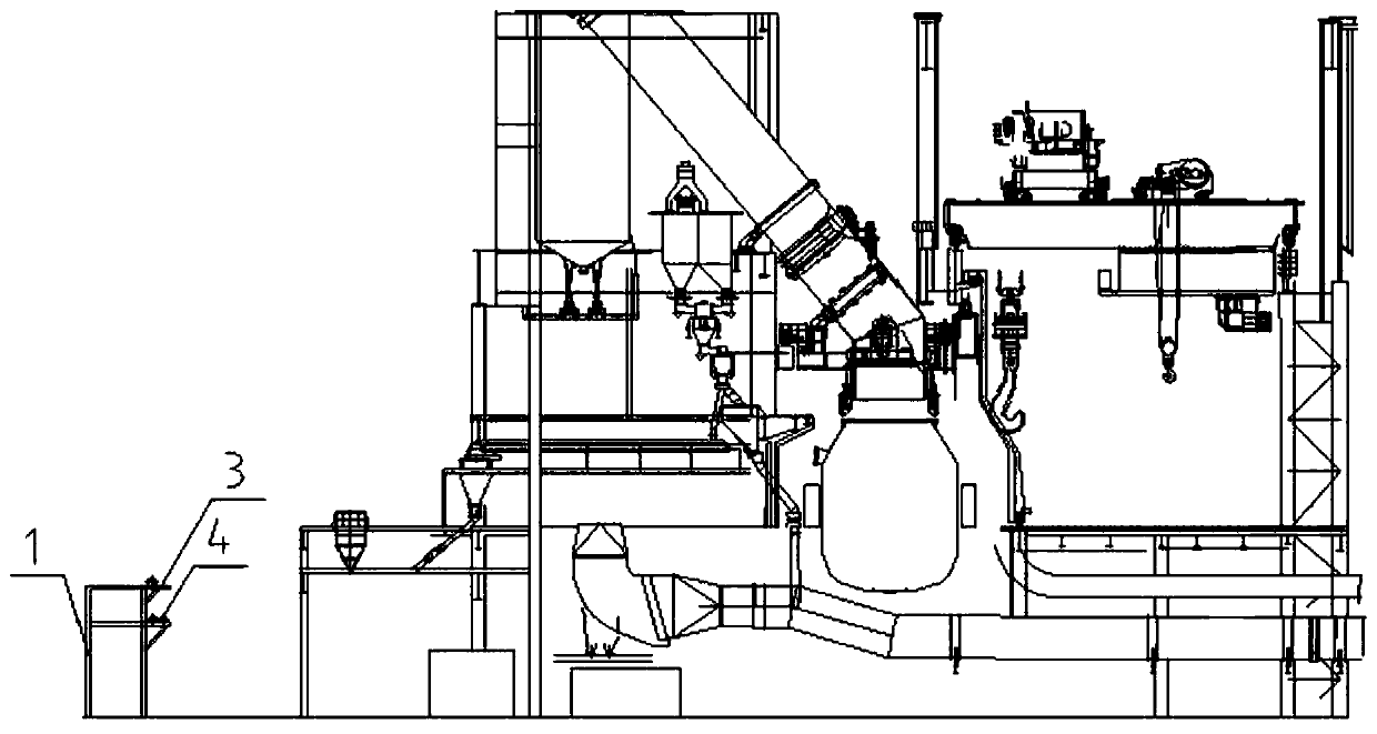 A modification method for obstructing the installation of medium pipes in steel columns of expanded factory buildings