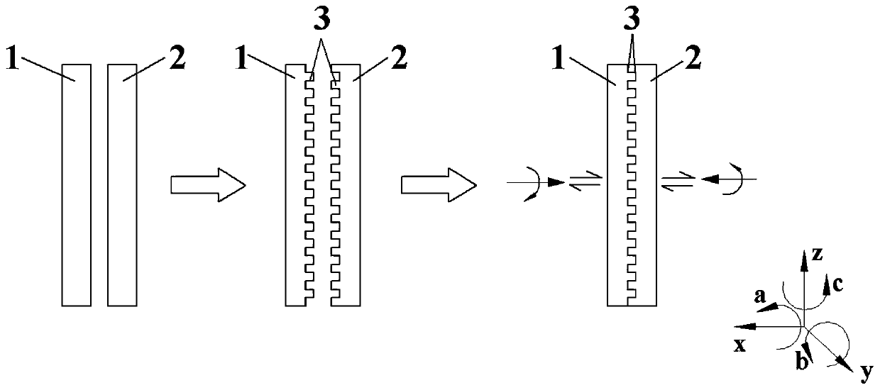 Ultrasonic friction welding forming method for large-size amorphous alloys