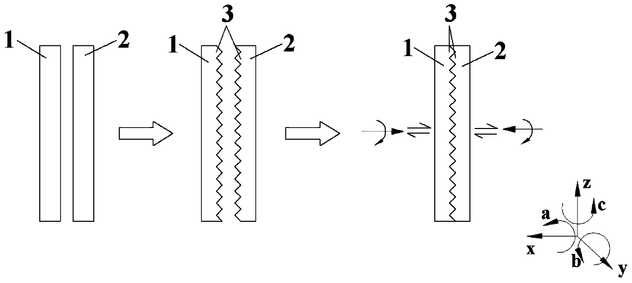 Ultrasonic friction welding forming method for large-size amorphous alloys