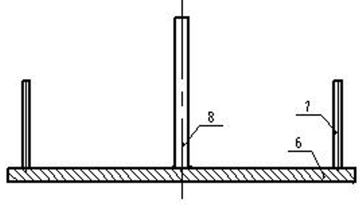 Stirring device connecting flange grinding tool and method