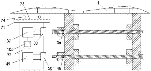 A kind of multi-functional rack bearing locking assembly