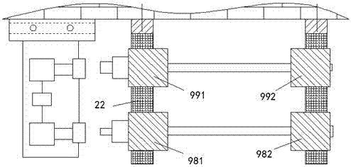 A kind of multi-functional rack bearing locking assembly