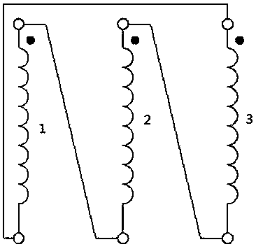 Large three-phase power transformer demagnetizing coil structure