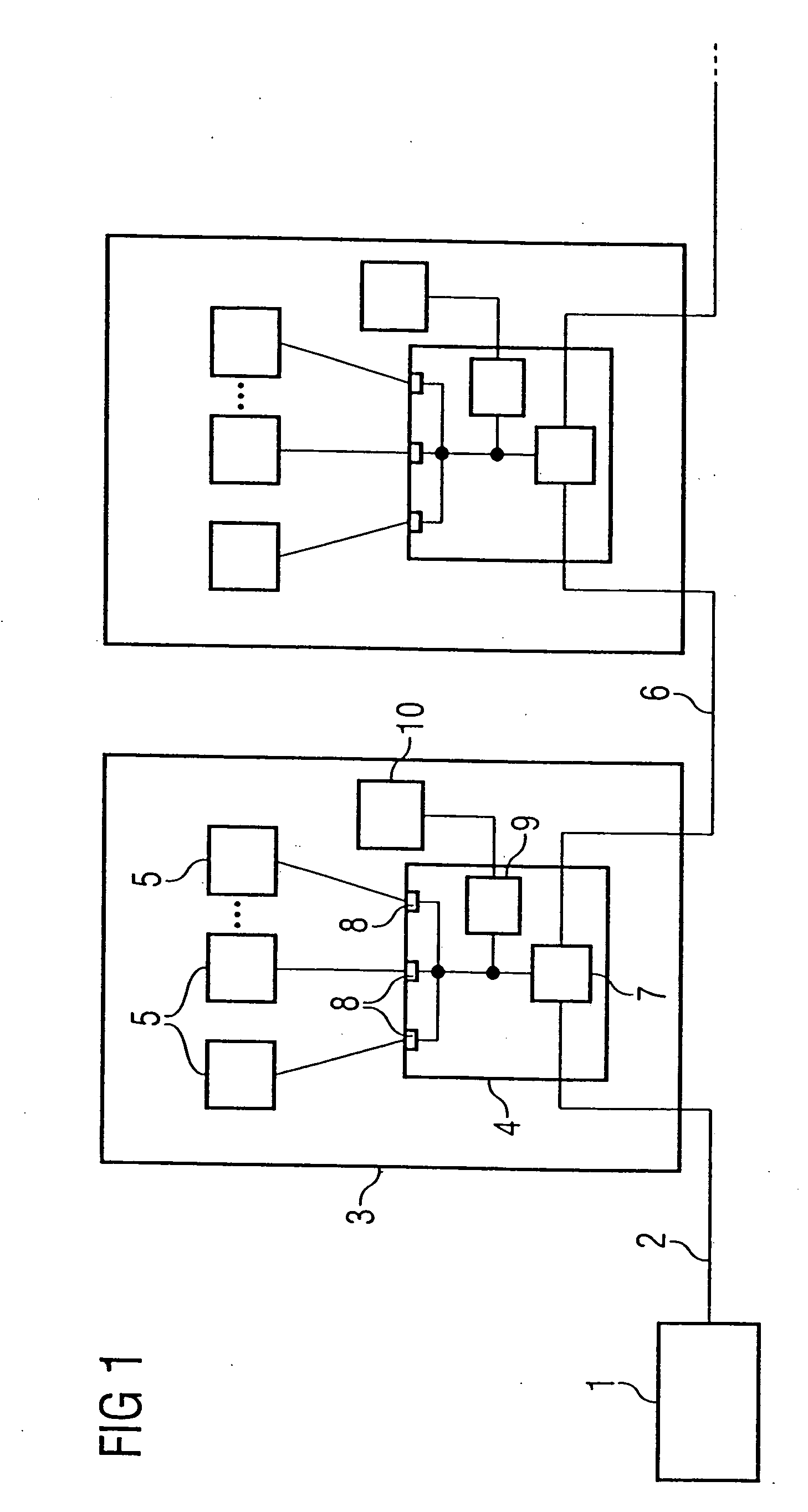 Hub chip for connecting one or more memory chips