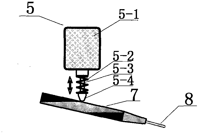 TIG (tungsten inert gas) welding method for auxiliary mechanical vibration droplet transfer and TIG welding device for same