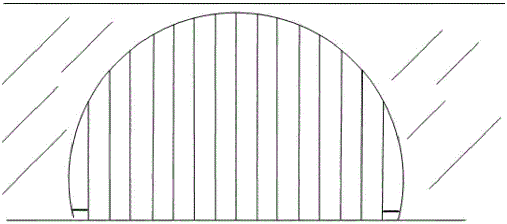 A tunnel fire shutter