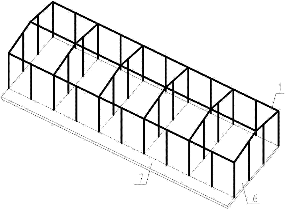 A prefabricated house suitable for high-density transitional resettlement areas that promotes neighborhood communication