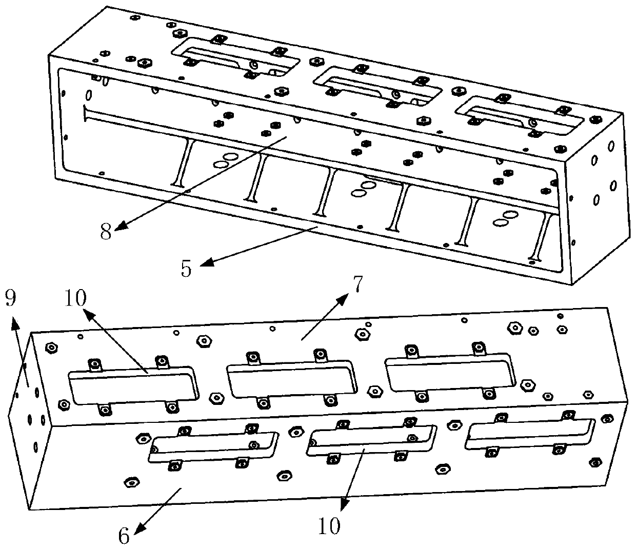 A space camera focal plane frame